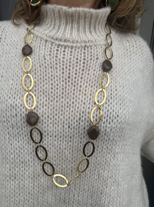 COLLAR CADENA OVALADA