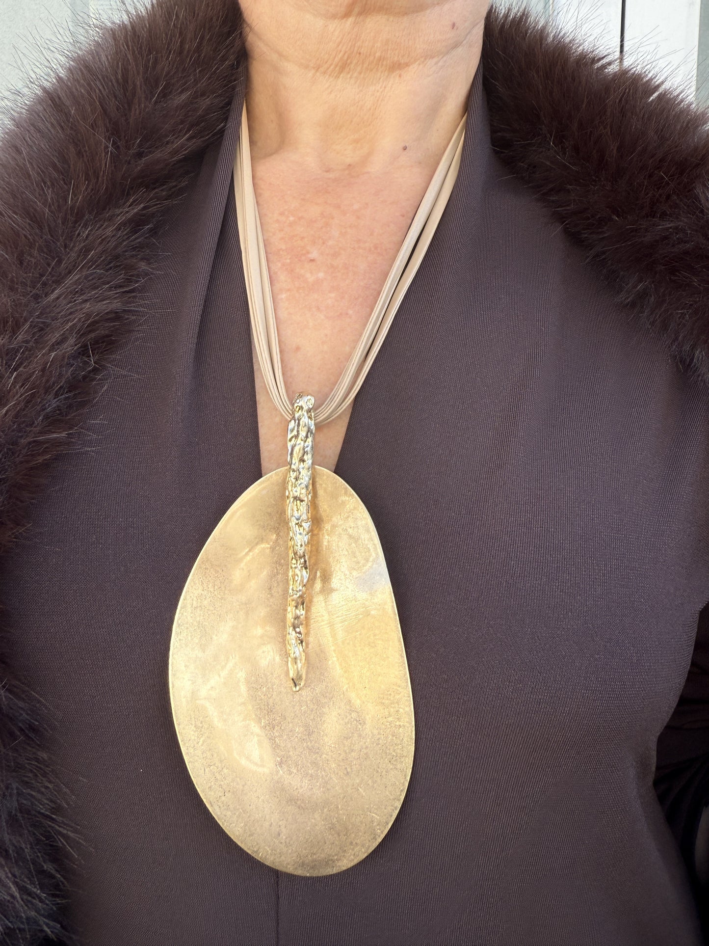 COLLAR COLA RATÓN CONCHA MAXI