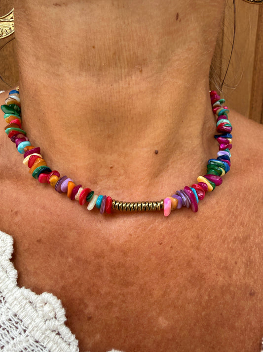 COLLAR CORAL MULTICOLOR