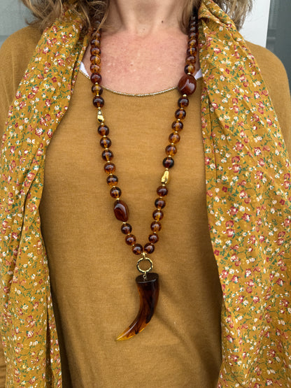 COLLAR CUERNO NACARADO