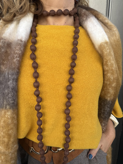 COLLAR LARGO BOLAS THIN