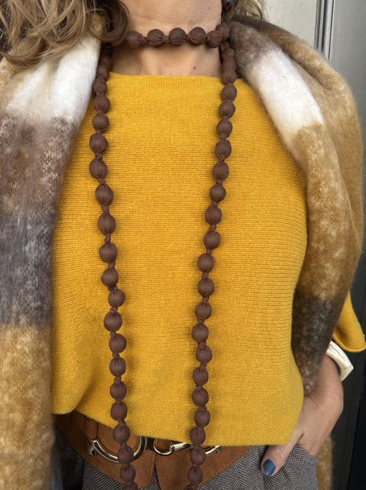 COLLAR LARGO BOLAS THIN