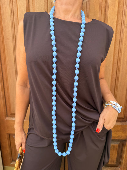COLLAR LARGO BOLAS THIN