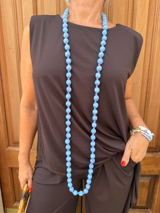 COLLAR LARGO BOLAS THIN