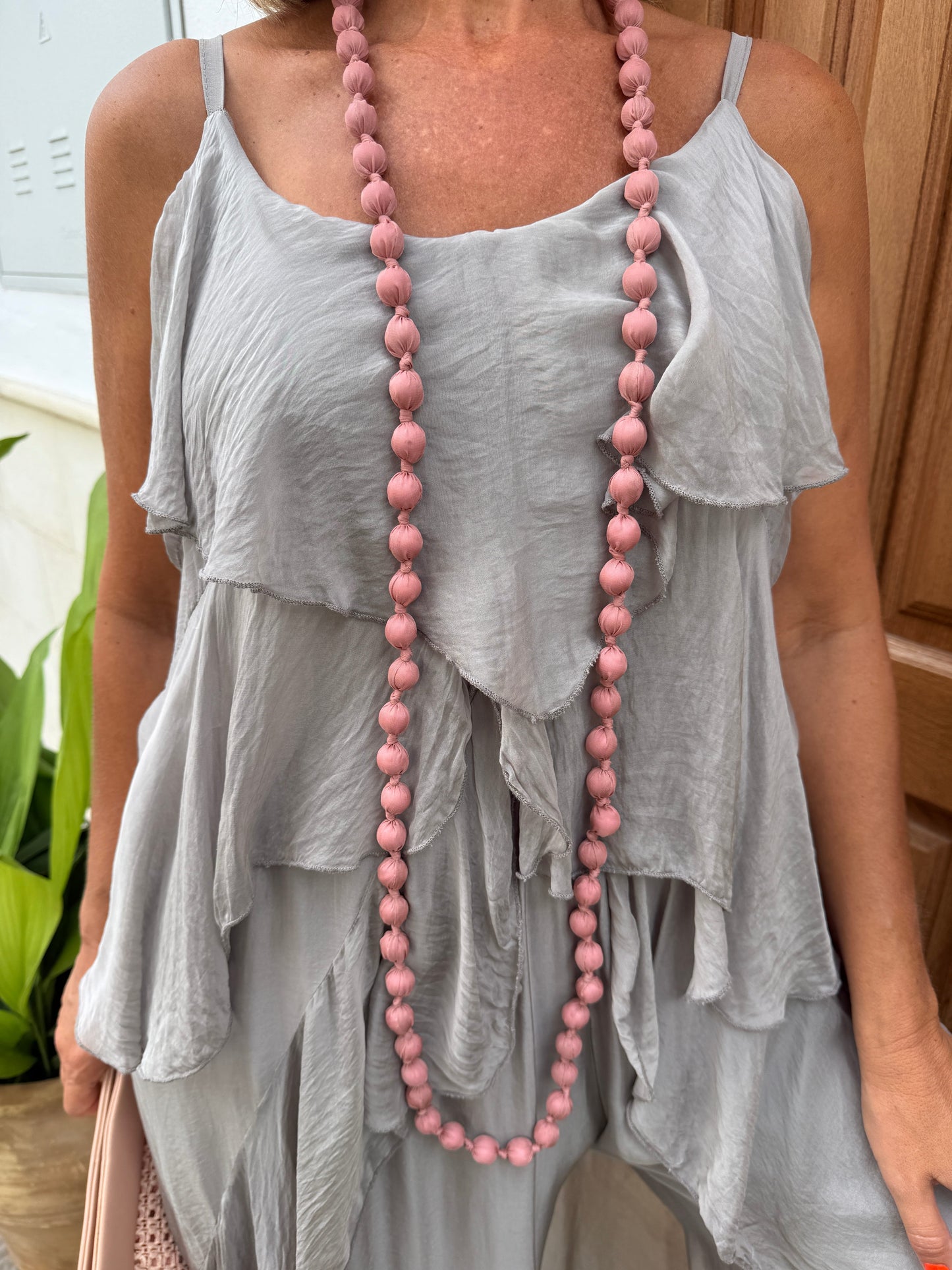 COLLAR LARGO BOLAS THIN
