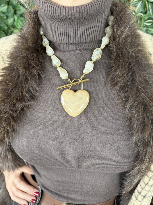 COLLAR PIEDRAS CORAZÓN