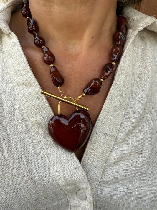 COLLAR PIEDRAS CORAZÓN