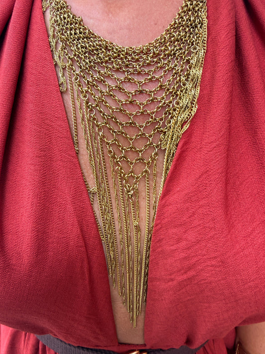 COLLAR TRIÁNGULO CADENAS