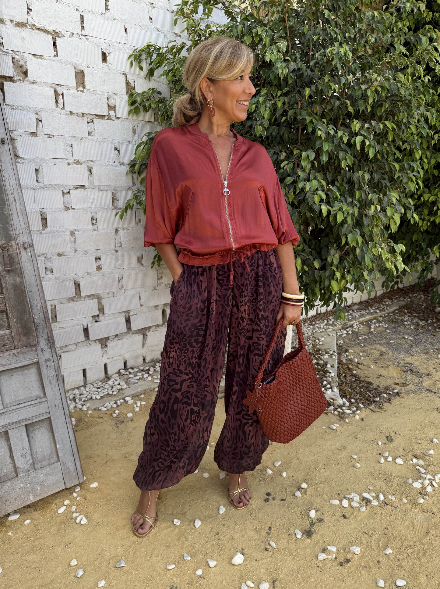 PANTALÓN BOMBACHO TRANSPARENCIA