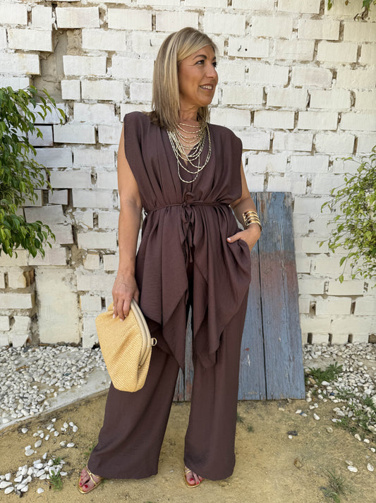 CONJUNTO CHALECO LARGO