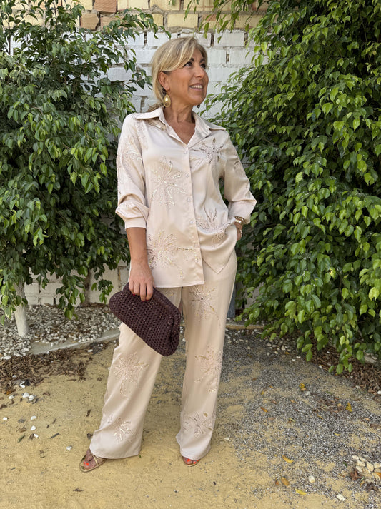 CONJUNTO SATINADO LENTEJUELAS