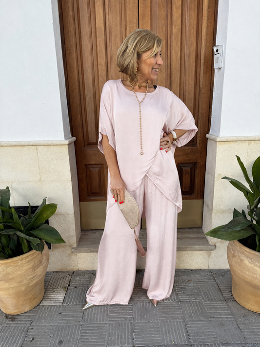 CONJUNTO SATINADO CRUZADO
