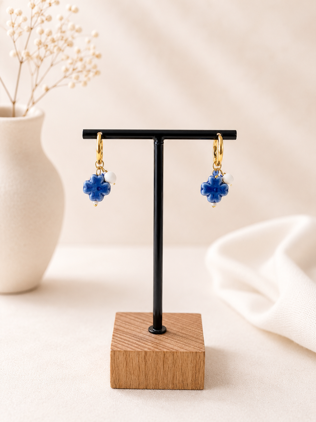 PENDIENTES PORCELANA