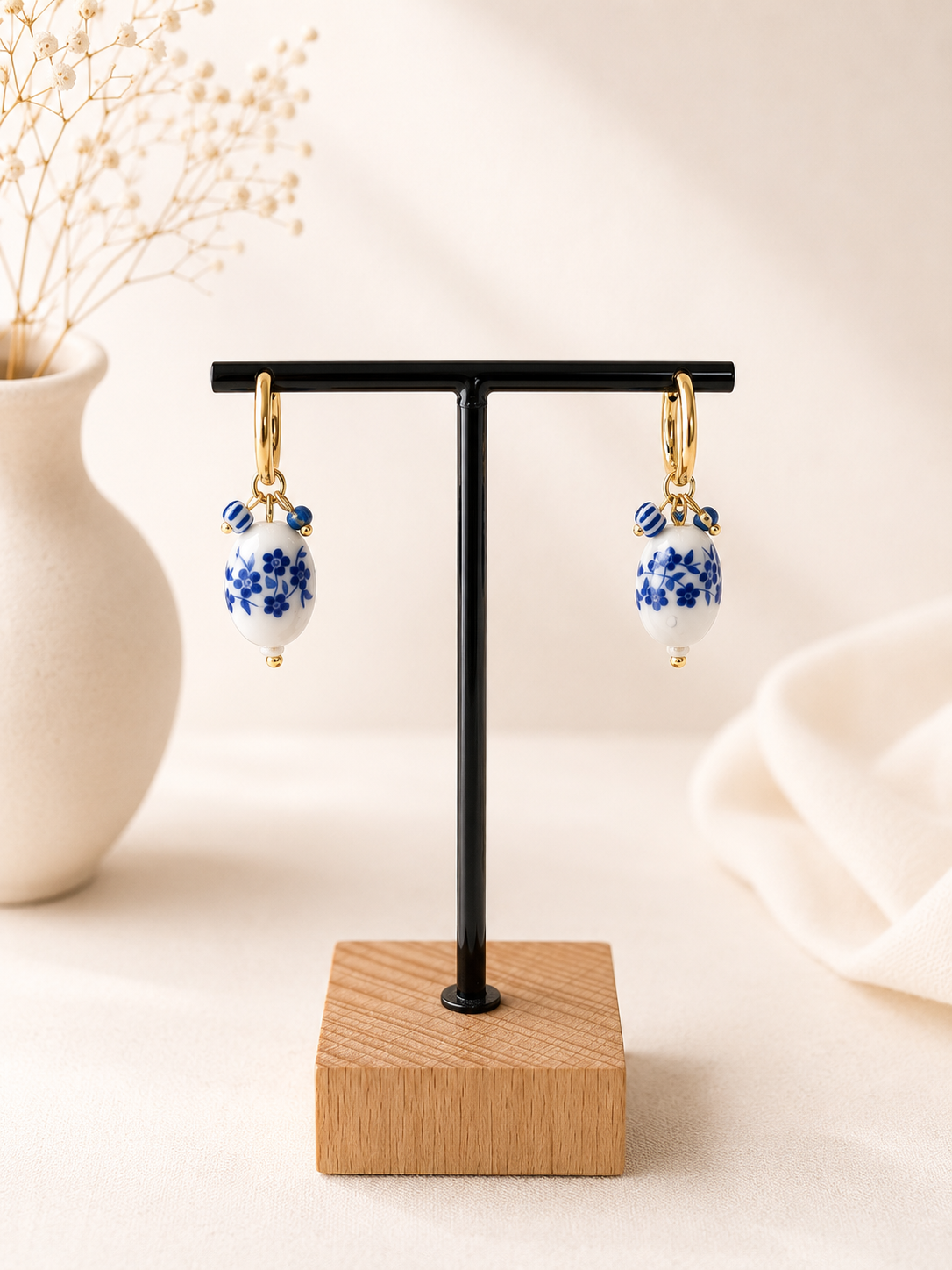 PENDIENTES PORCELANA