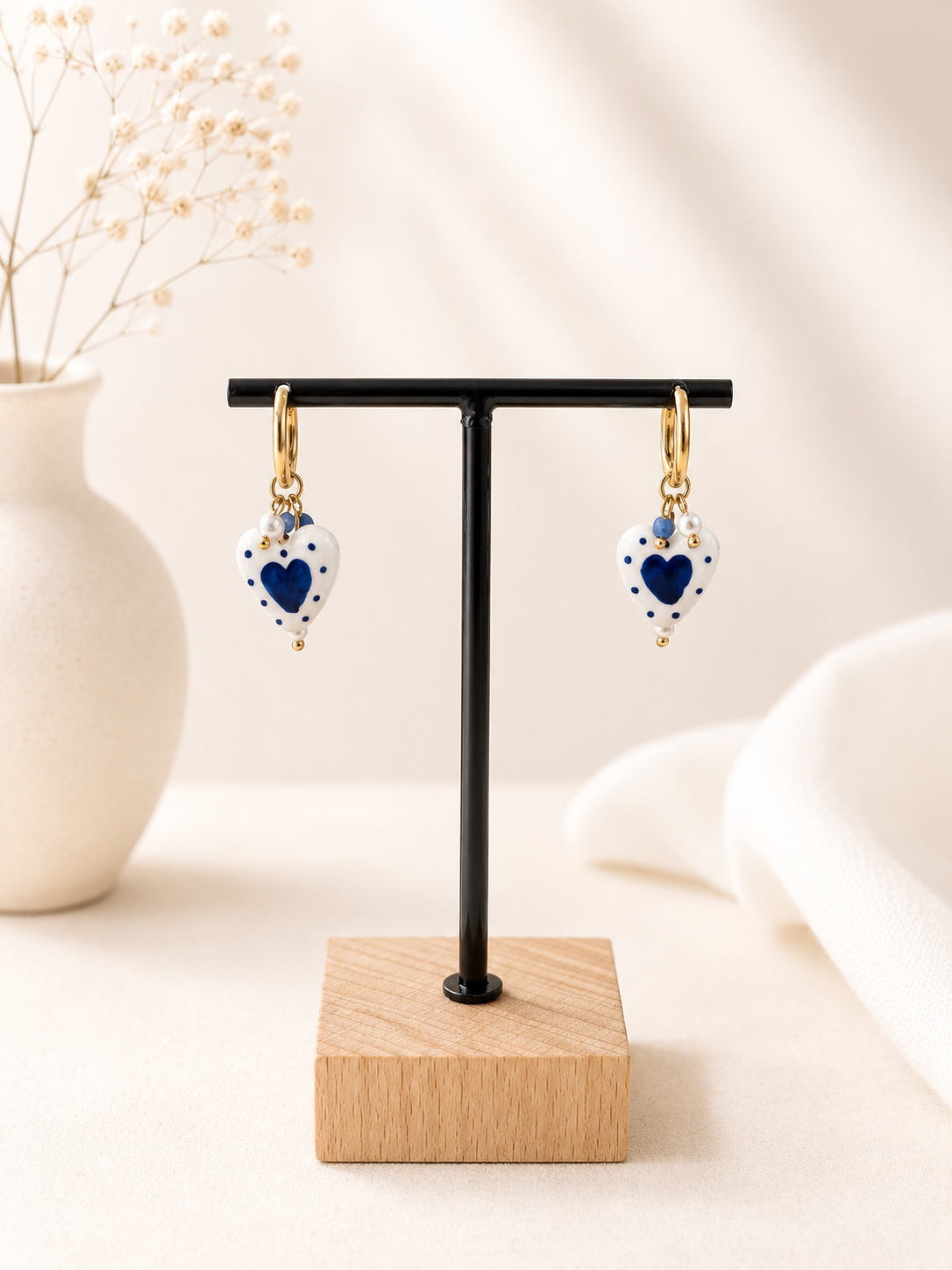 PENDIENTES PORCELANA