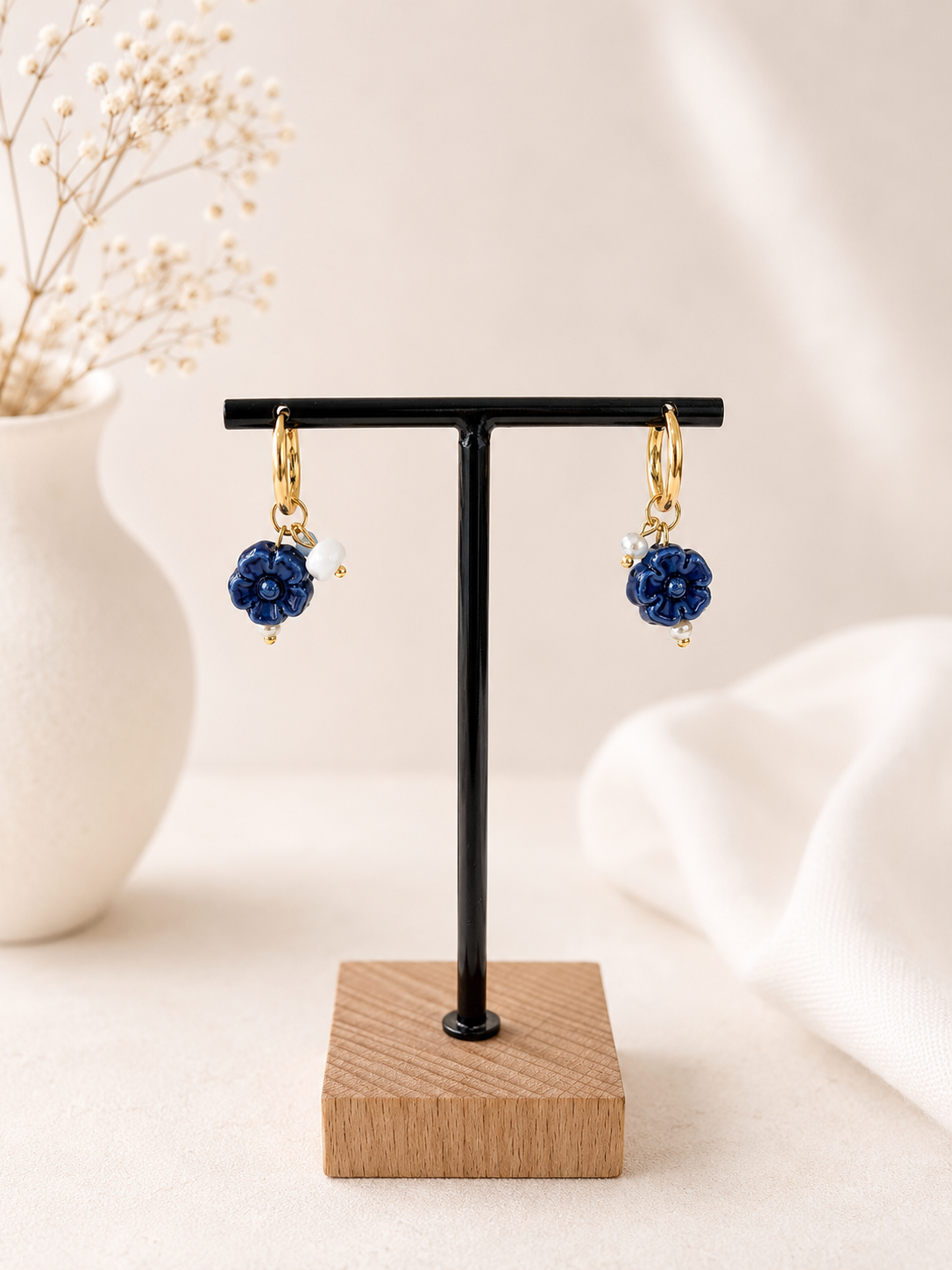 PENDIENTES PORCELANA