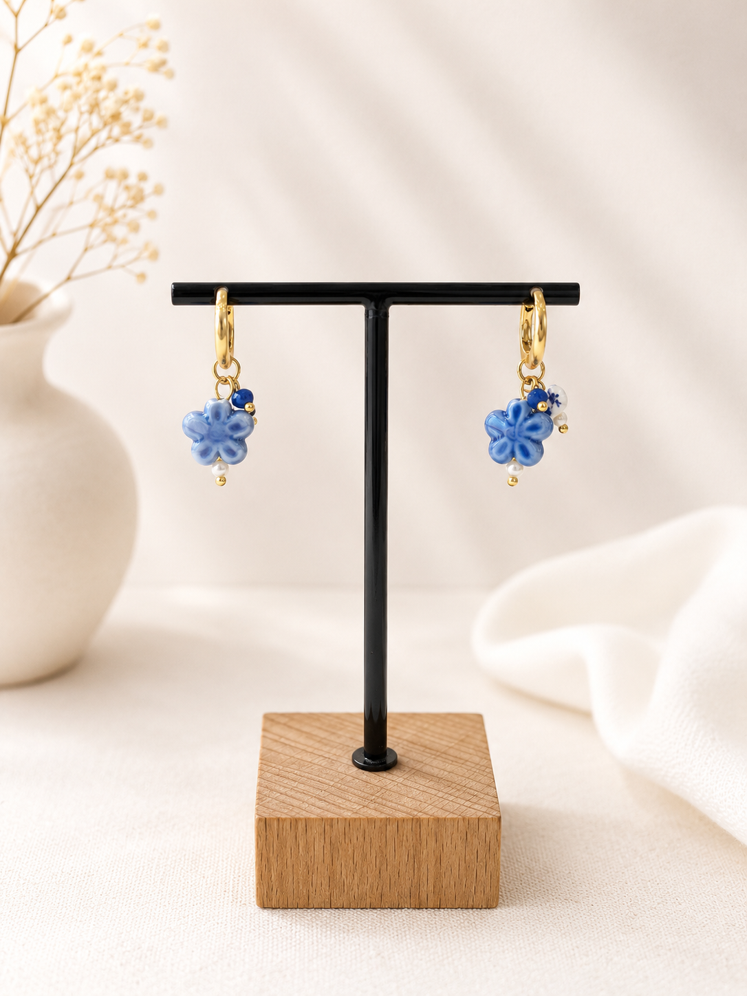 PENDIENTES PORCELANA