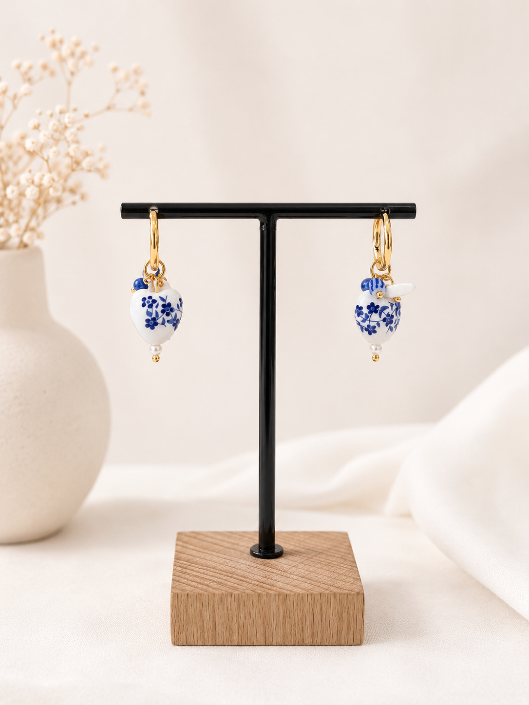 PENDIENTES PORCELANA