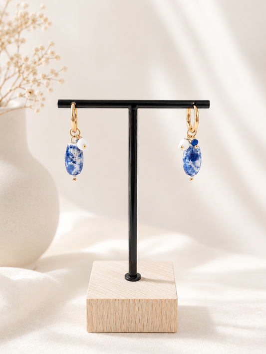 PENDIENTES PORCELANA