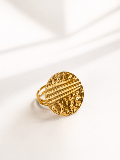 ANILLO REDONDO DORADO