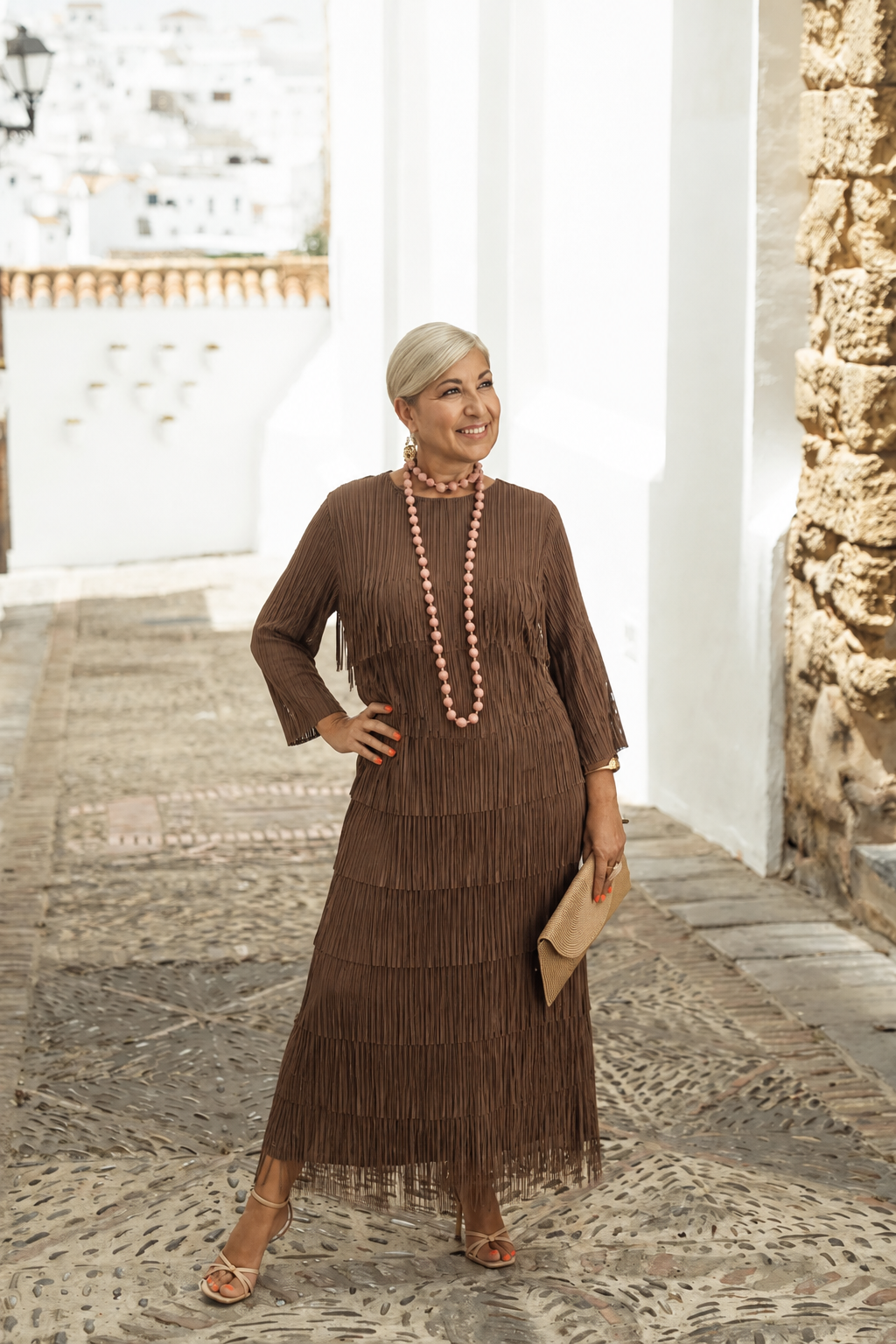 VESTIDO FLECOS