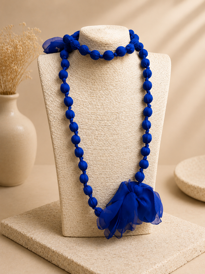 COLLAR LARGO BOLAS FLOR