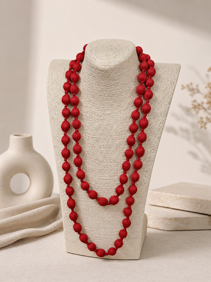 COLLAR LARGO BOLAS THIN