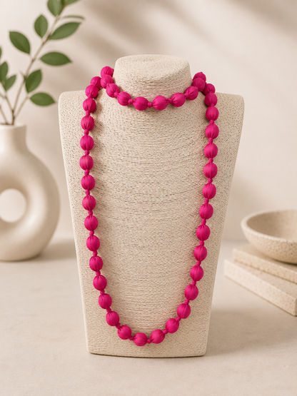 COLLAR LARGO BOLAS THIN