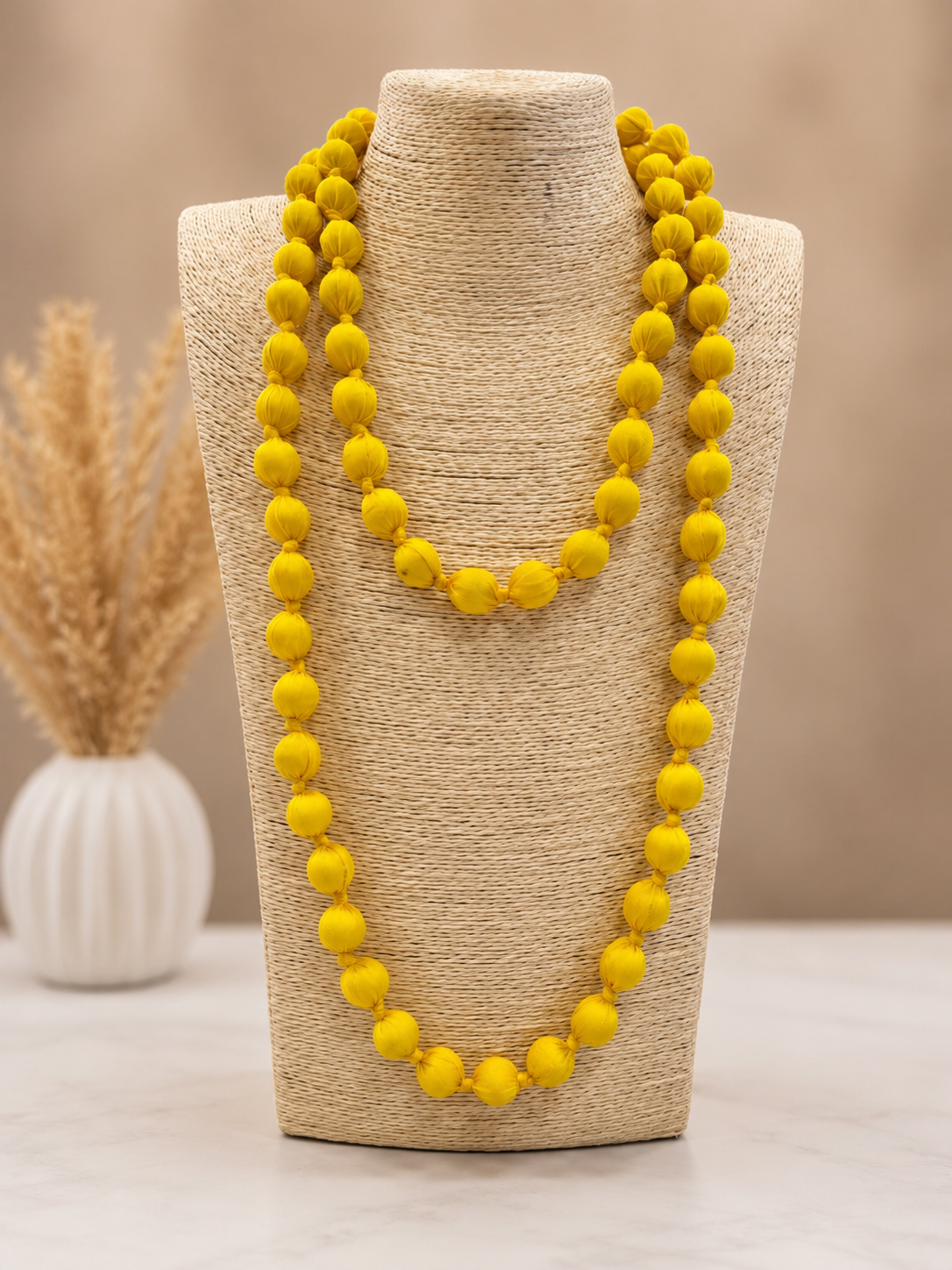 COLLAR LARGO BOLAS THIN