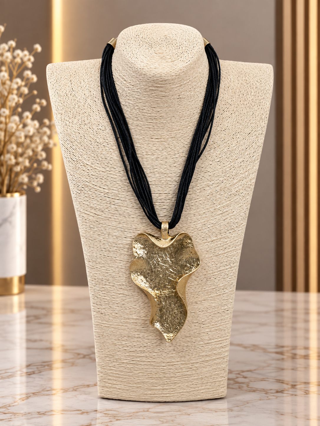 COLLAR COLA DE RATÓN HOJA