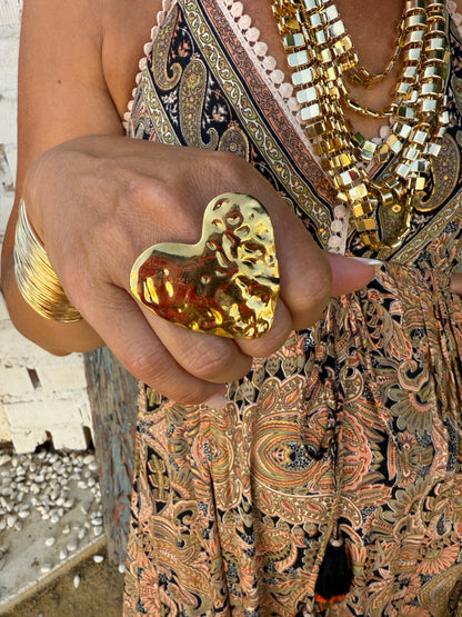 ANILLO CORAZÓN IRREGULAR