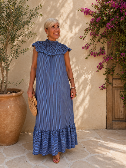 VESTIDO CUELLO BABERO