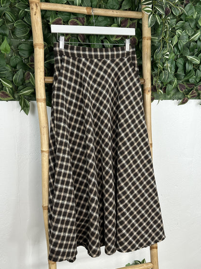 FALDA CUADROS BOLSILLO