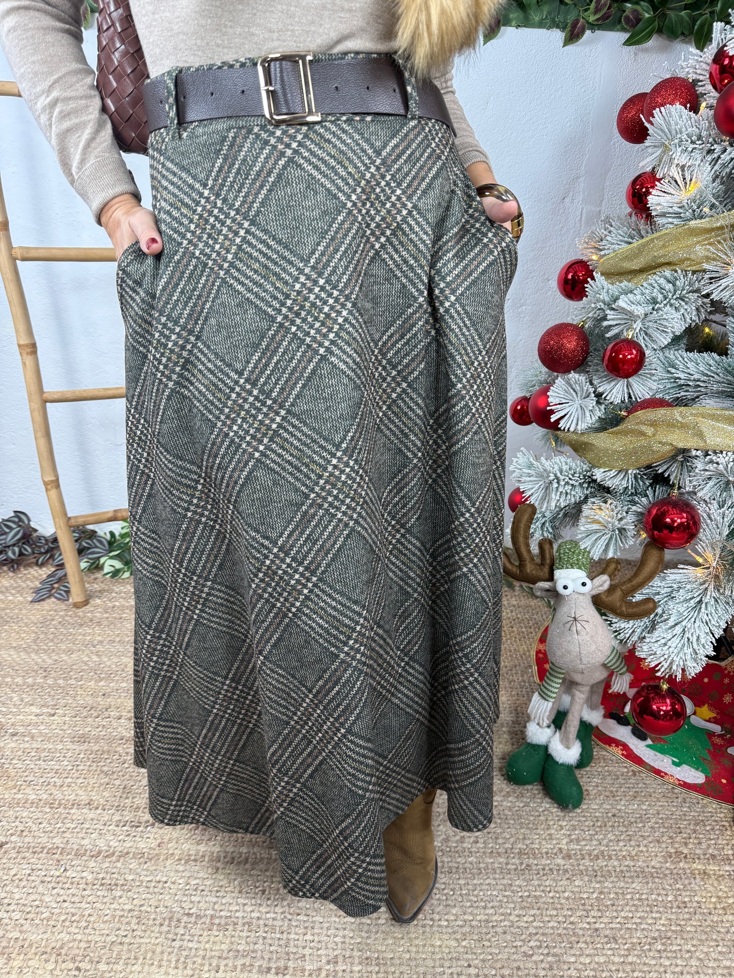 FALDA EVASÉ CUADROS