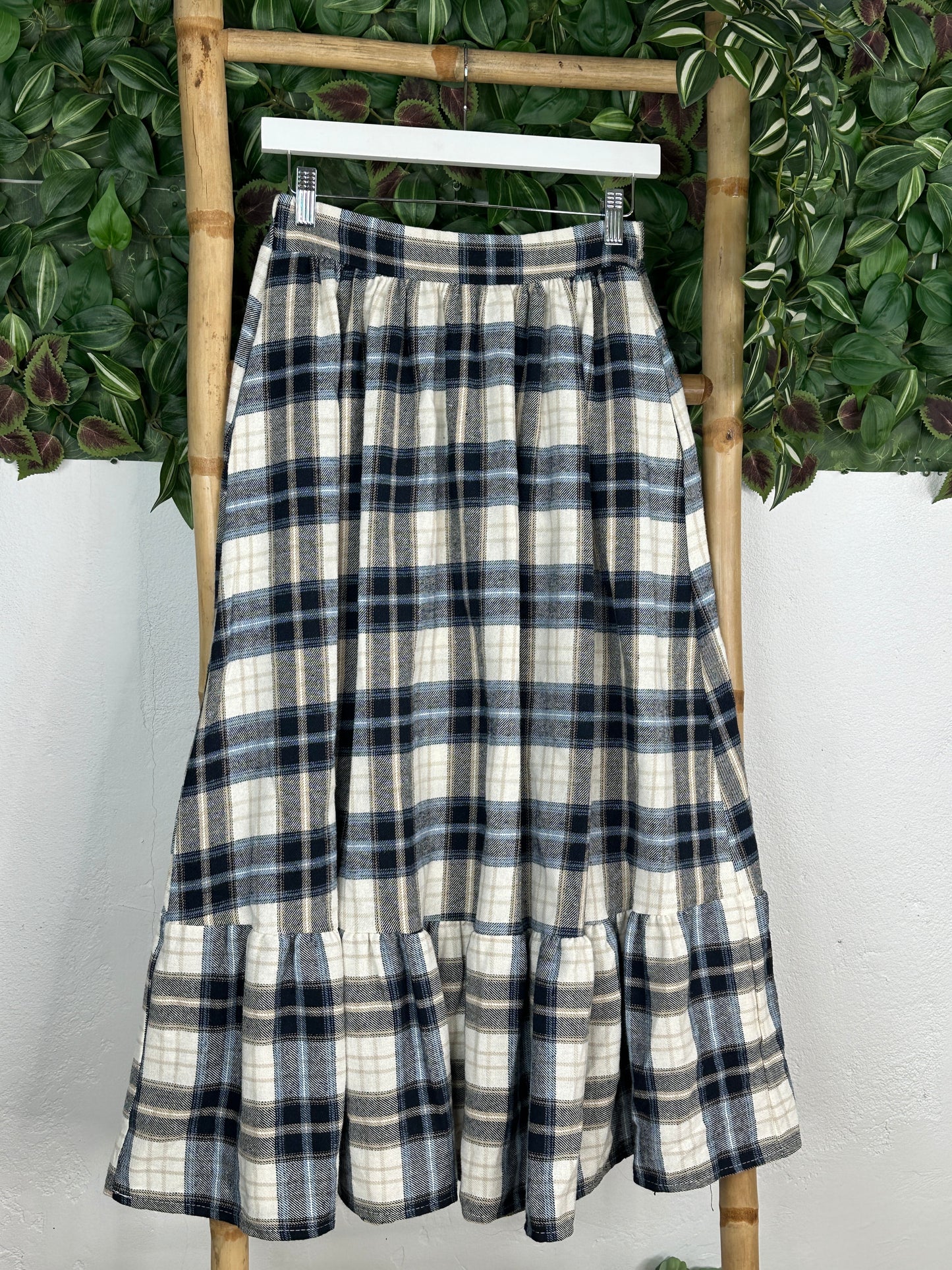 FALDA FRANELA CUADROS