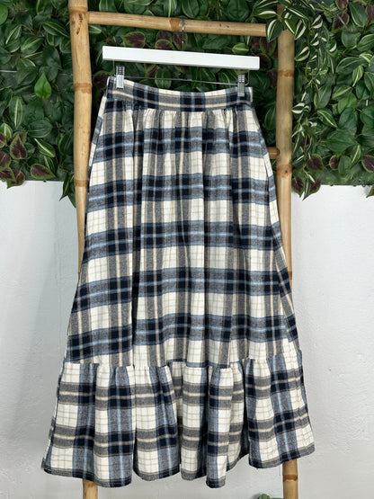 FALDA FRANELA CUADROS