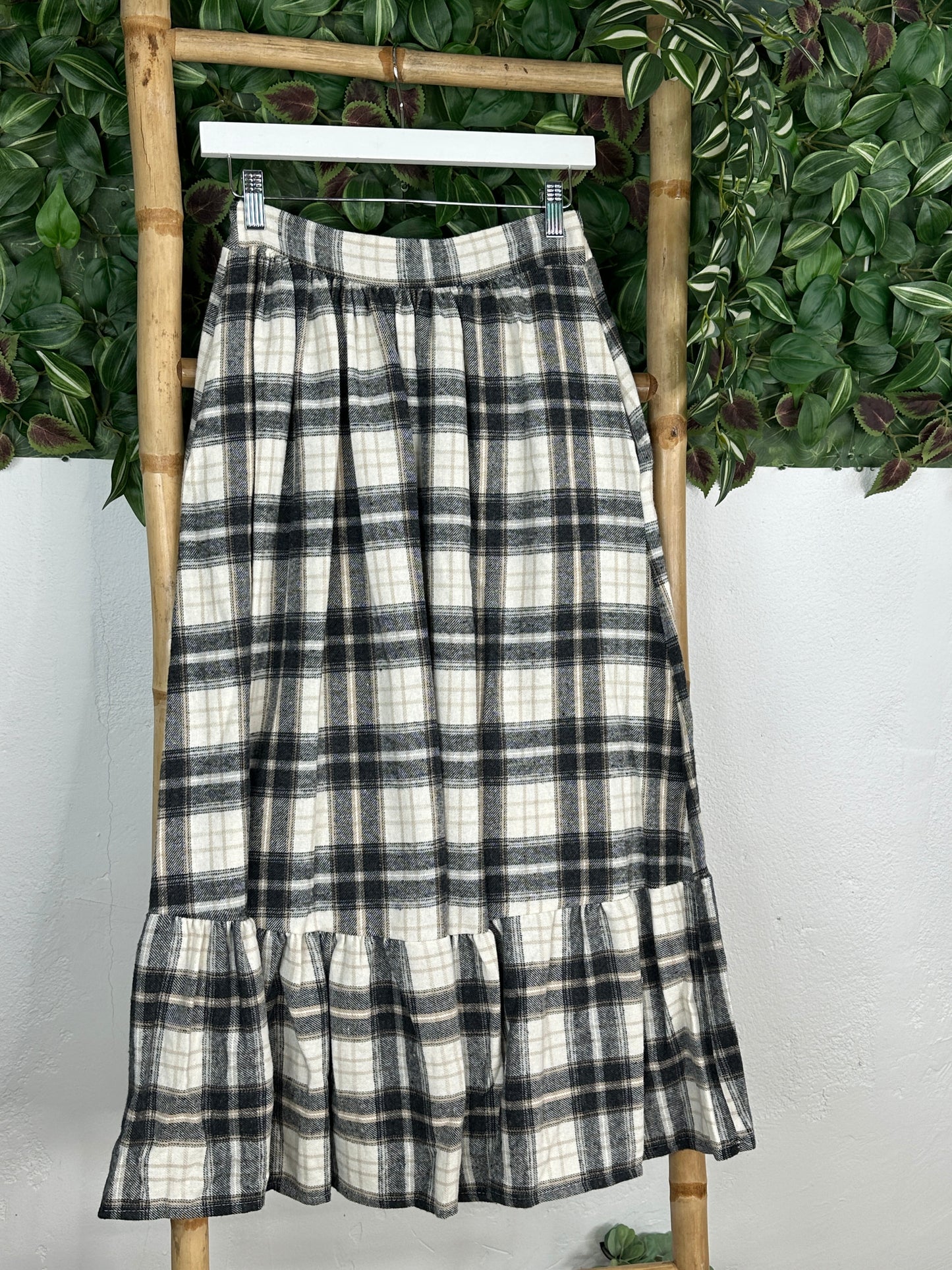 FALDA FRANELA CUADROS