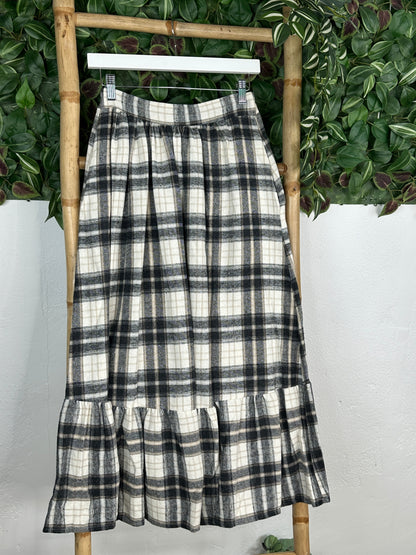 FALDA FRANELA CUADROS