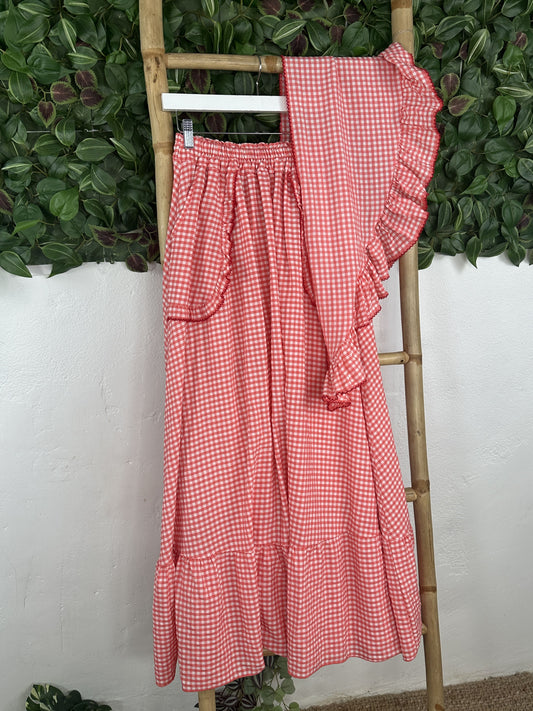 FALDA VICHY BOLSILLO +PICO