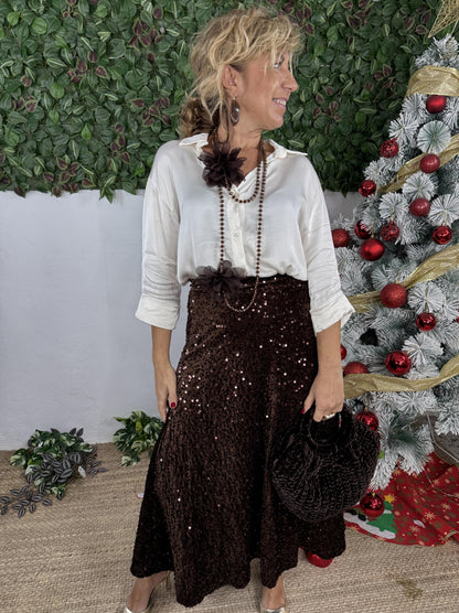 FALDA LENTEJUELA EVASÉ