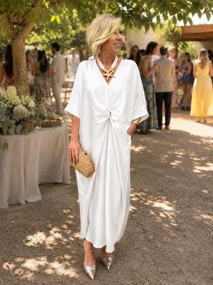 VESTIDO NUDO LISO
