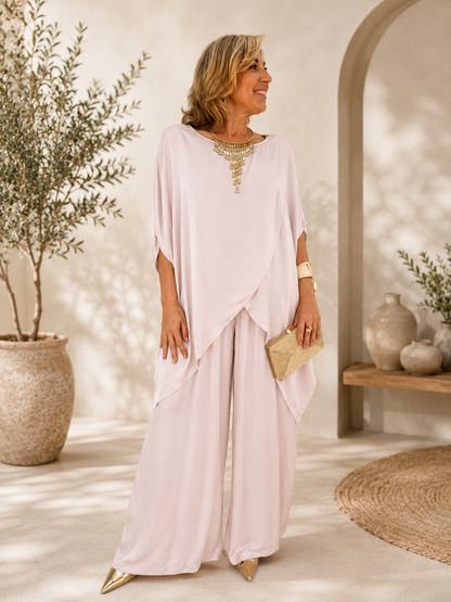 CONJUNTO SATINADO CRUZADO
