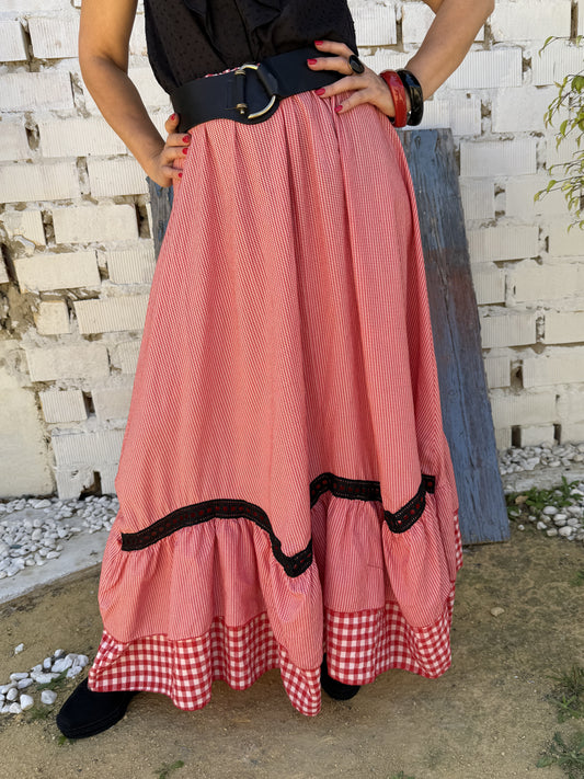 FALDA ROCIERA VICHY