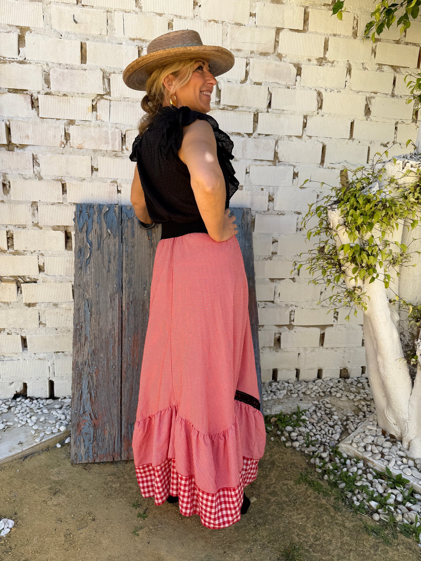 FALDA ROCIERA VICHY