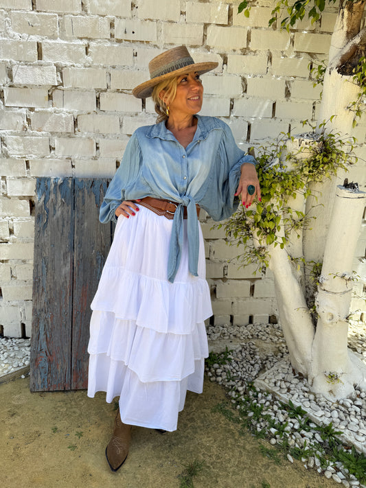 FALDA VOLANTES CINTURÓN