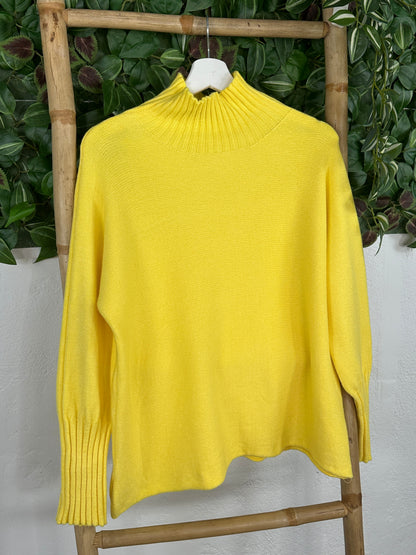 CAMISOLA DE MALHA DE gola alta