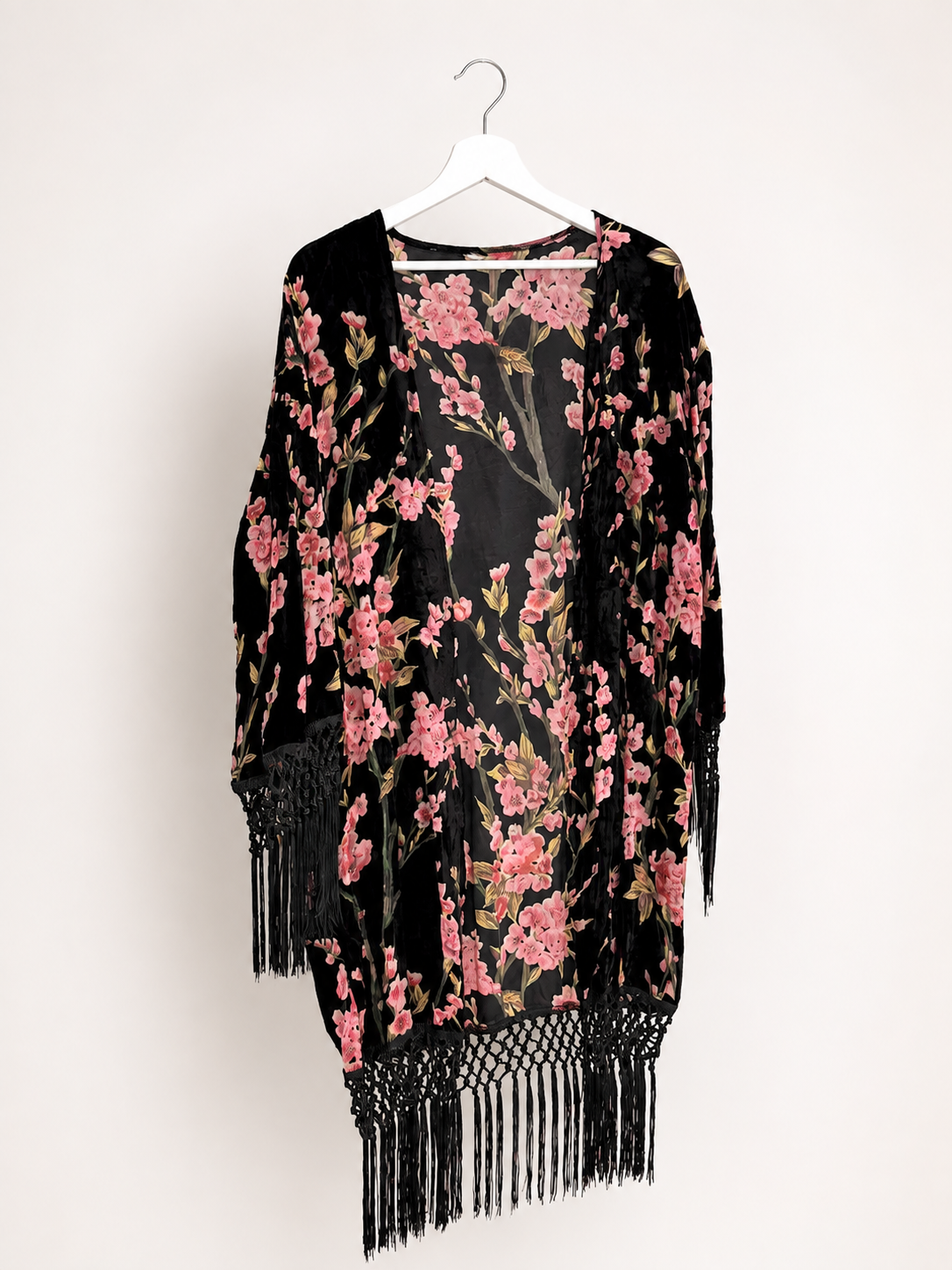 KIMONO TERCIOPELO FLORES