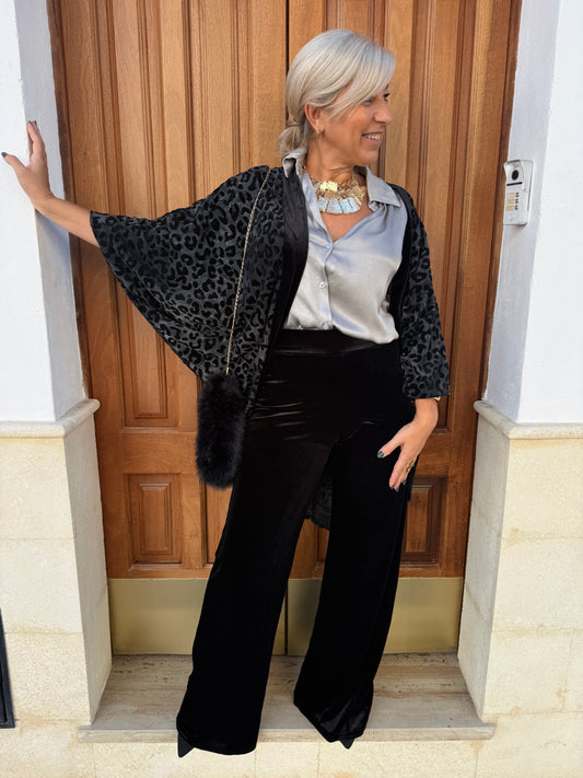 KIMONO TERCIOPELO ESTAMPADO