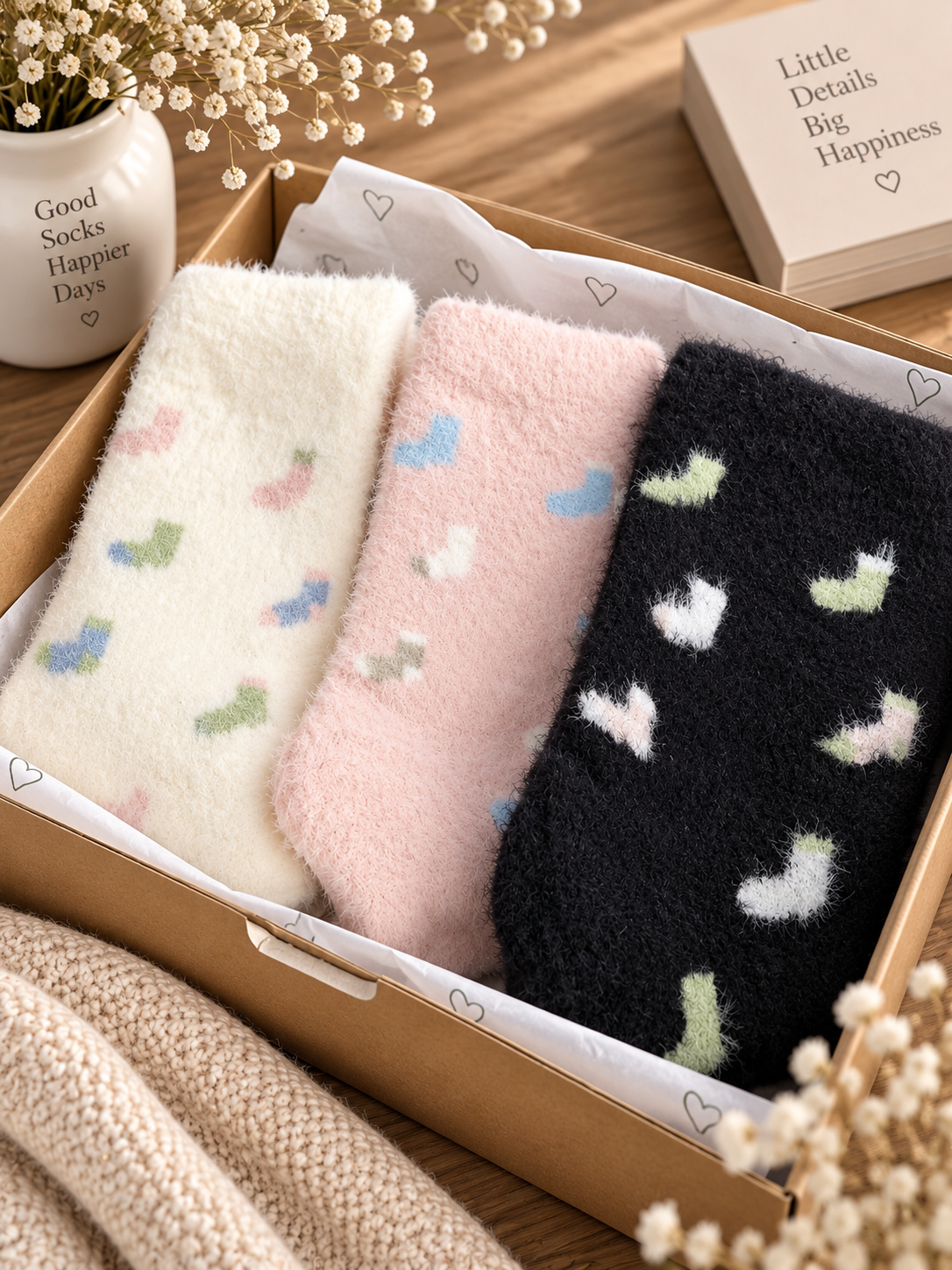 PACK 3 CALCETINES PELO