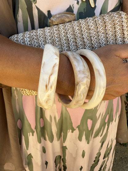 PACK 3 PULSERAS RESINA